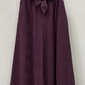 Falda midi cinturón nudo