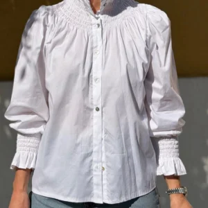 Camisa cuello fruncido